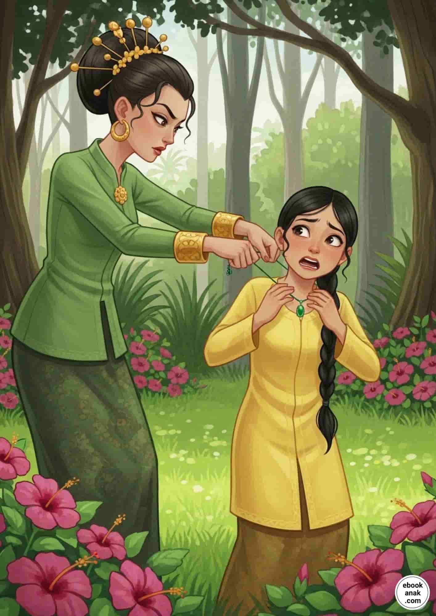 Kesembilan Kakaknya Merebut Kalung Hijau Putri Kuning (1) (1)
