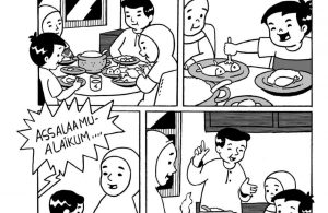Komik Adab Nabi Muhammad, Makan Secukupnya