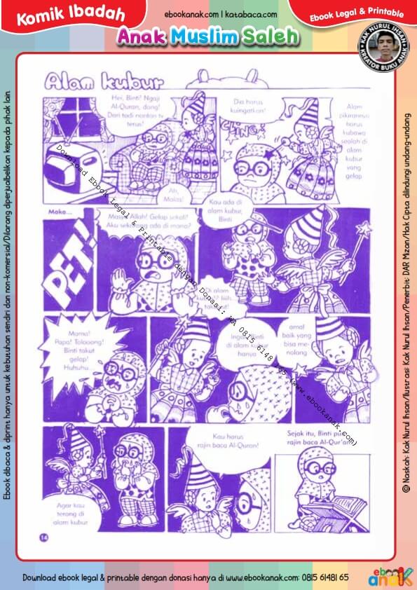 Komik Ibadah Anak Muslim Centil-Centil Cerdas, Alam Kubur (15)