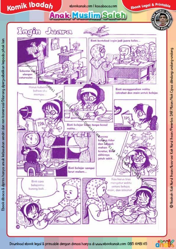 Komik Ibadah Anak Muslim Centil-Centil Cerdas, Ingin Juara (29)