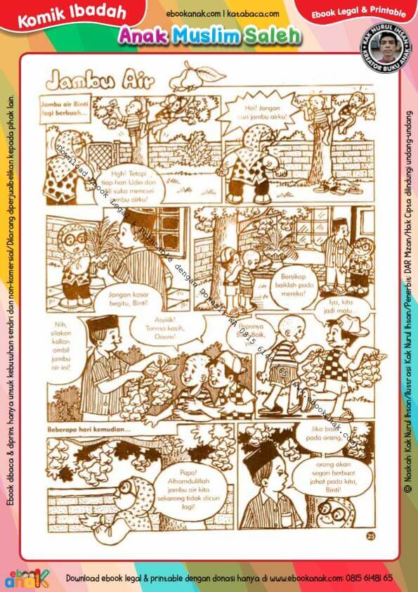 Komik Ibadah Anak Muslim Centil-Centil Cerdas, Jambu Air (26)