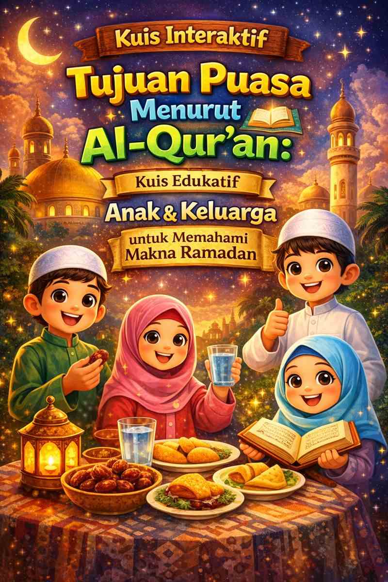 Kuis Interaktif Tujuan Puasa Menurut Al-Qur’an; Kuis Edukatif Anak & Keluarga untuk Memahami Makna Ramadan