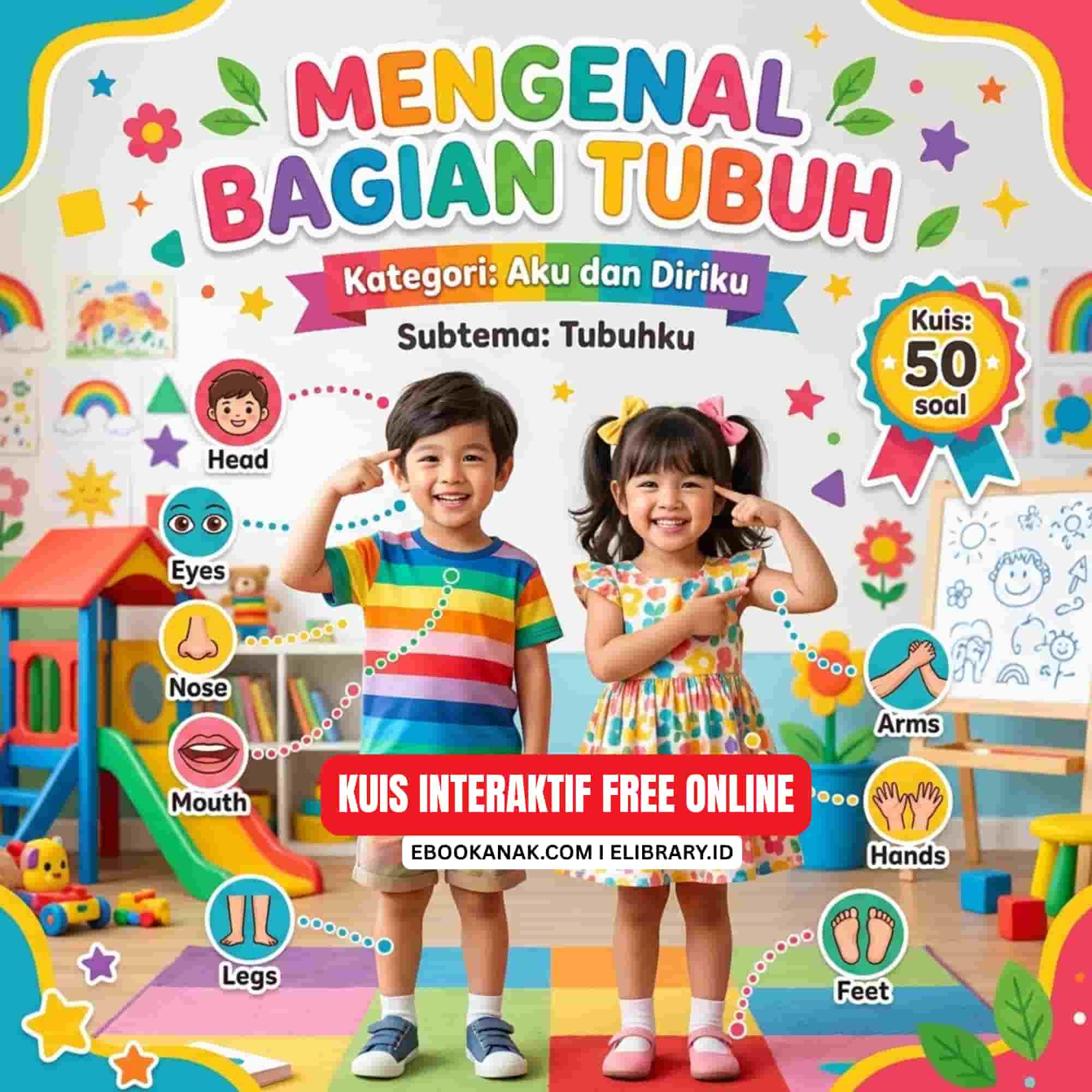 Kuis Tebak Anggota Tubuh Manusia 50 Kuis Interaktif Free Online untuk Anak