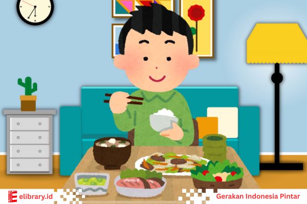 Makanan yang baik akan membuatmu kuat, cerdas, dan tidak mudah sakit.