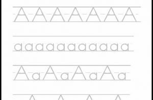 Menulis dan Menebalkan Huruf Aa