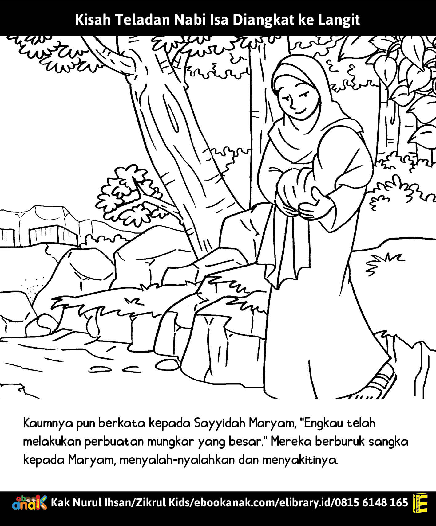 Mewarnai Kisah Teladan Nabi Isa Diangkat ke Langit (5) Maryam Dituduh Berbuat Dosa