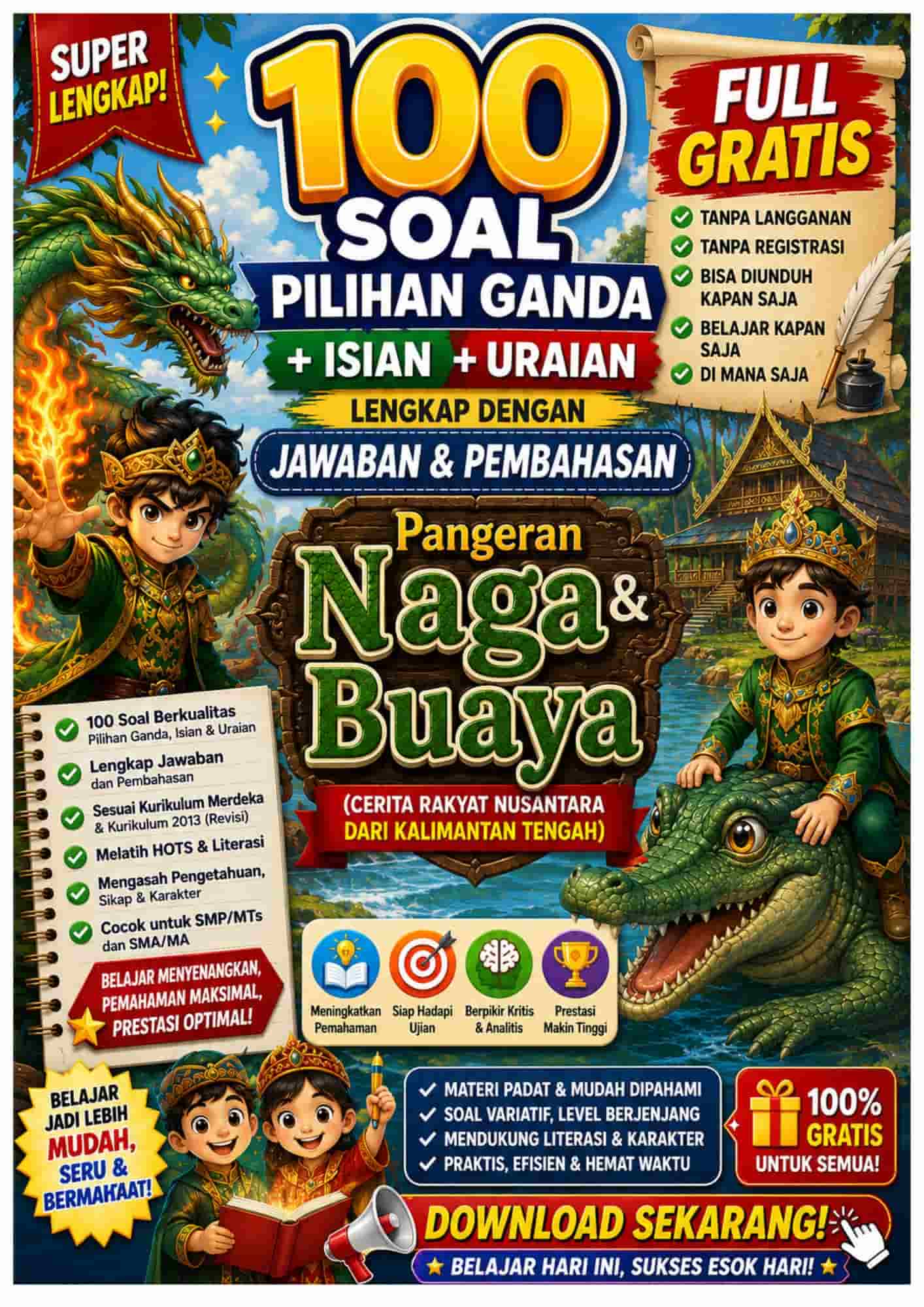 Pangeran Naga dan Buaya Cerita Rakyat dari Kalimantan Tengah (1)