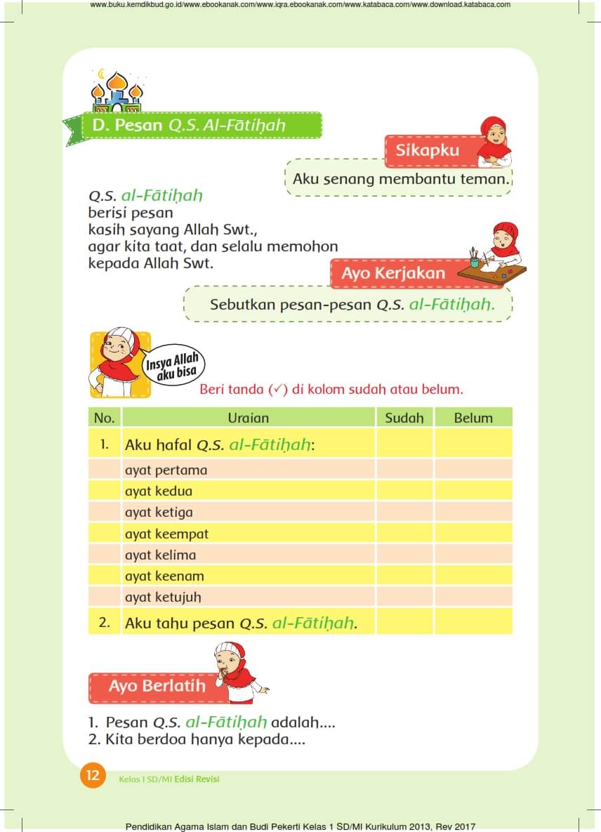 Pelajaran 2 Aku Cinta Al-Qur'an (6)