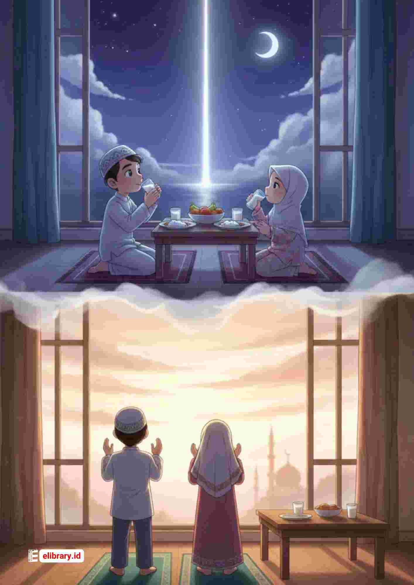 Perbedaan Fajar Kadzib (Fajar Palsu) dan Fajar Shadiq (Fajar Sejati) dalam Konteks Puasa