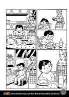 Pintar Mewarnai dan Menulis Cerita Komik Anak muslim, Makan Secukupnya Jangan Berlebihan