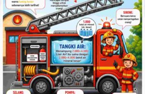 Poster Mengenal Isi Mobil Pemadam Kebakaran Teman Penyelamat Kita (1)