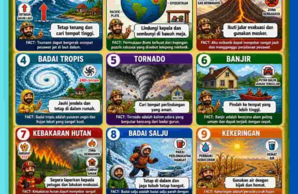 Poster Panduan Profesor Geo Bencana Alam Kenali Bencana Siap Siaga (1)