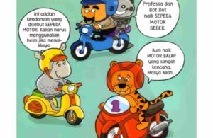 Belajar 25 QnA Sepeda Motor untuk Anak PAUD TK Mengenal Bagian Fungsi dan Keselamatan Kendaraan Roda Dua