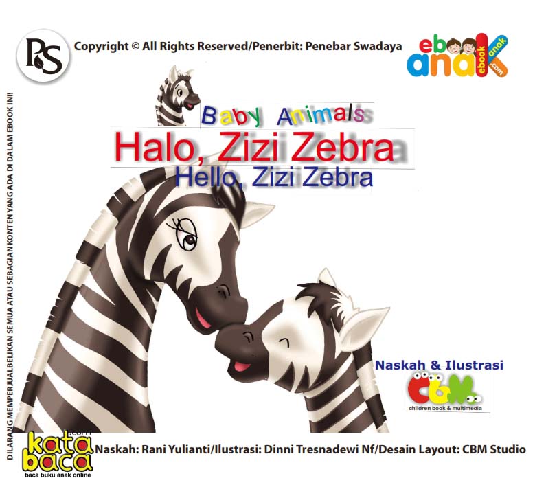 Seri Baby Animals, Halo, Zizi Zebra