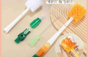 VICTOKY Sikat Pembersih Botol Multifungsi / Sikat Botol Susu Bayi 4in1 & 5in1