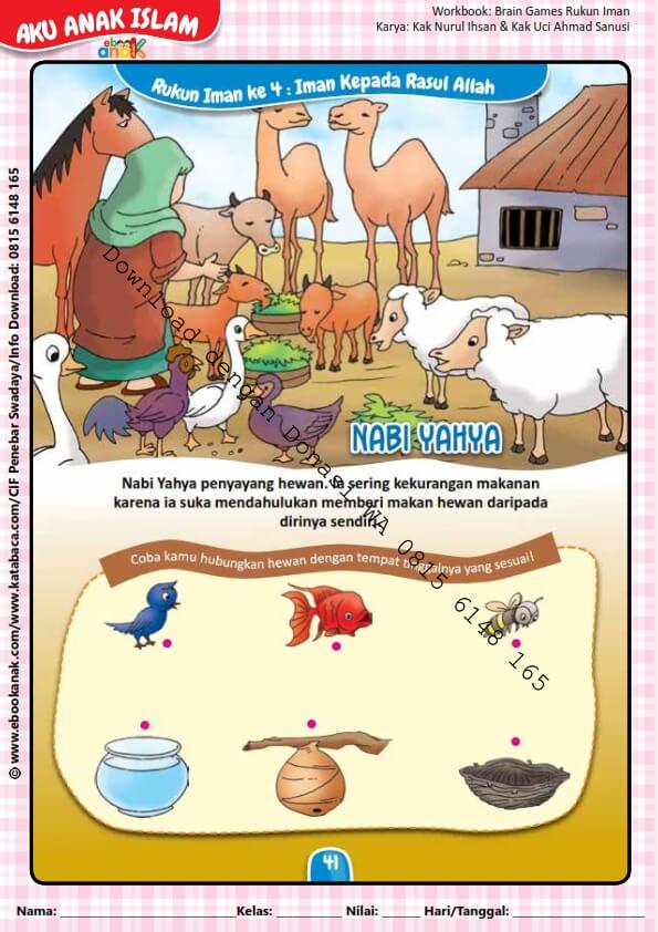 Workbook Brain Games Rukun Iman, Nabi Yahya (42)