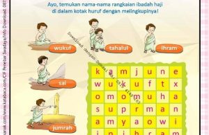 Workbook Brain Games Rukun Islam, Rangkaian Ibadah Haji (46)