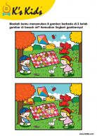 Worksheet Mencari Perbedaan Gambar Bermain di Taman 13