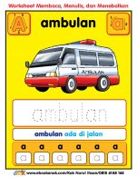 Worksheets Alphabet Aa Ambulan