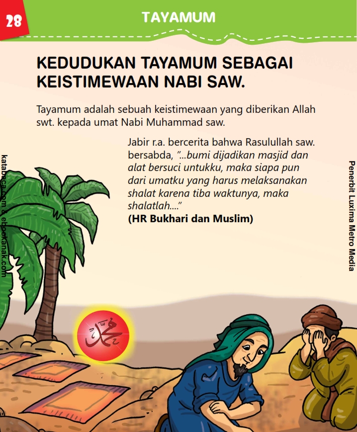 baca buku anak online, fikih islam jilid 3_032 Kenapa Tayamum Disebut Sebagai Keistimewaan Nabi