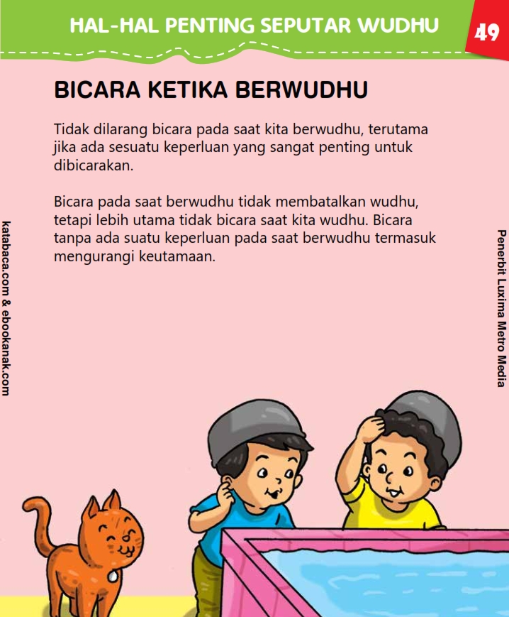 Bolehkah Bicara Ketika Berwudhu