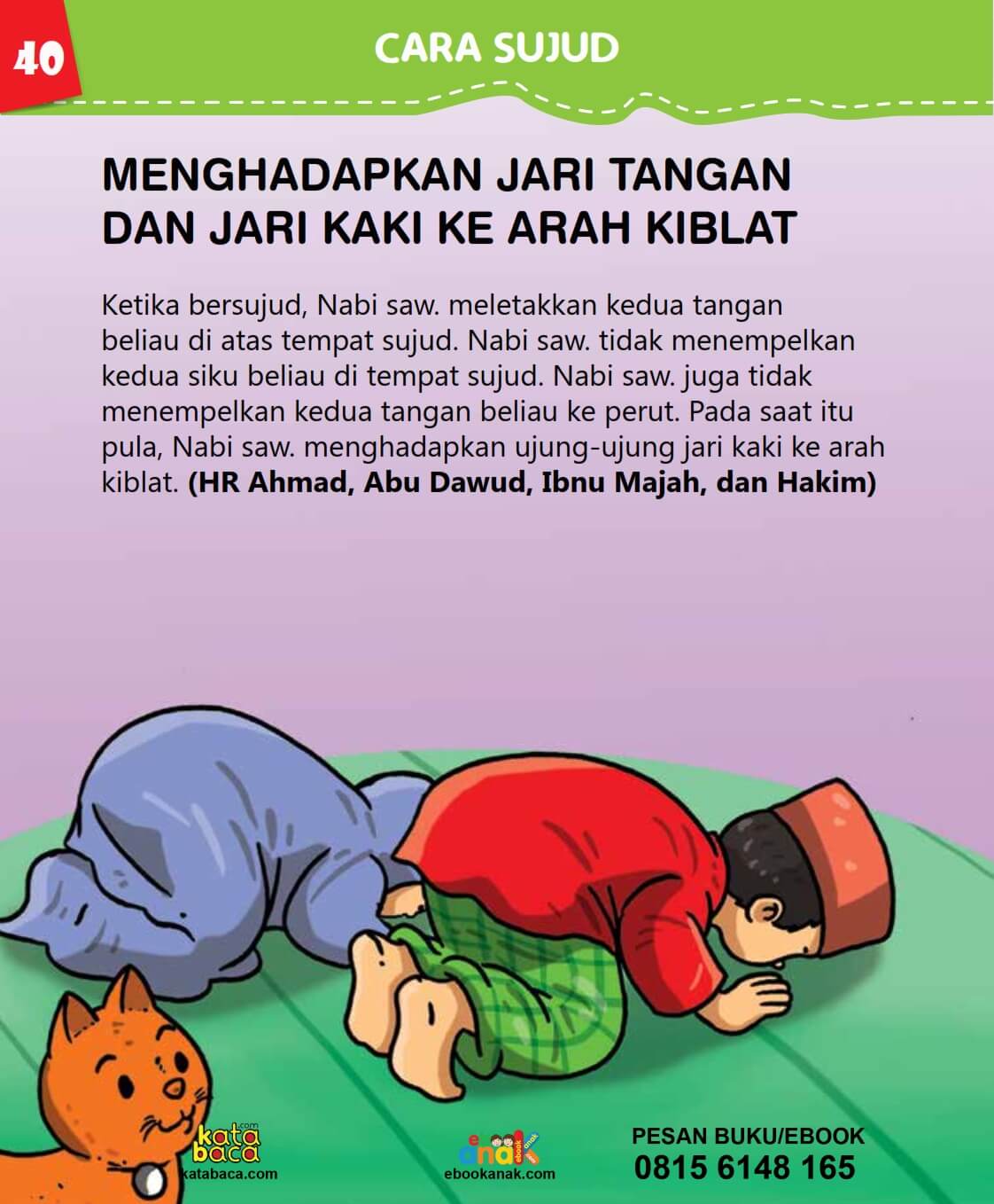 Menghadapkan Jari Tangan dan Jari Kaki ke Arah Kiblat
