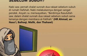 Bagaimana Cara Nabi Saw Memendekkan Shalat Sunnah Sebelum Subuh?