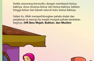 baca buku islam online, fiqih islam bergambar for kids jilid 29 Apa Keutamaan Berwudhu Membasuh Kaki