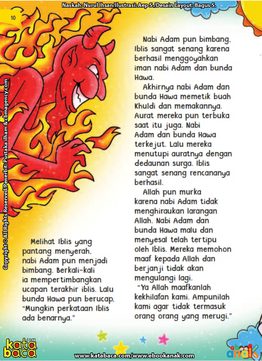 Inilah Penyebab Aurat Nabi Adam Dan Siti Hawa Terbuka Di Surga Ebook Anak