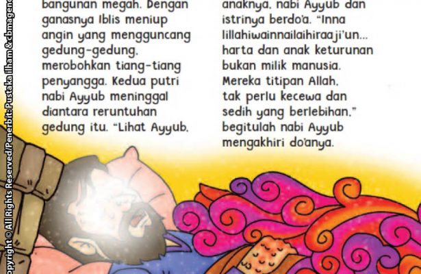 baca buku online aku cinta rasul kisah teladan 25 nabi dan rasul jilid 313 Ketika Iblis Mencelakakan Kedua Putri Nabi Ayyub