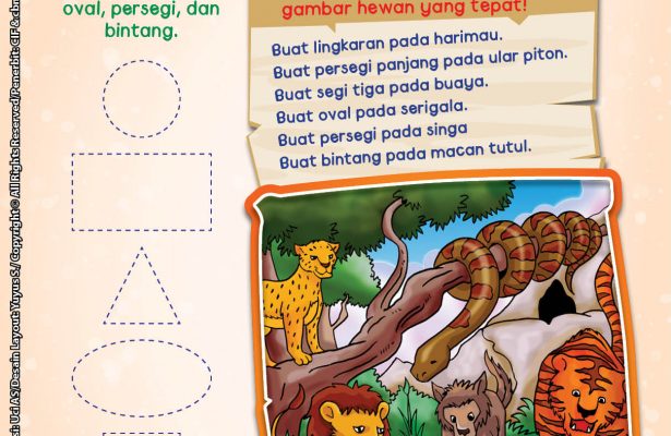 baca buku online brain games fun sains54 Mengenal Hewan Buas dan Mengenal Bentuk