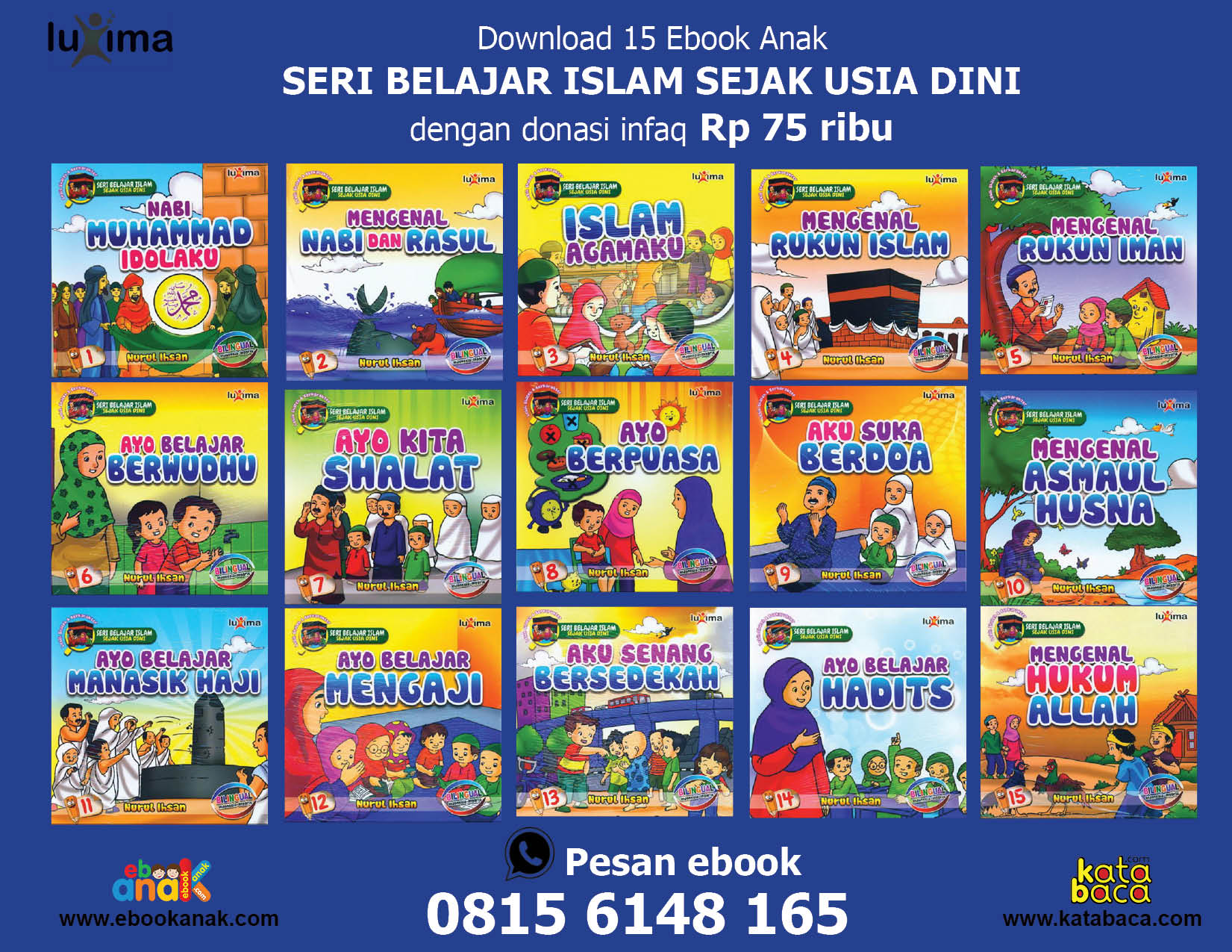 download 15 ebook seri belajar islam sejak usia dini dengan donasi infaq