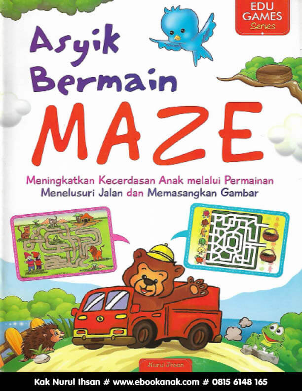 edu games series asyik bermain maze