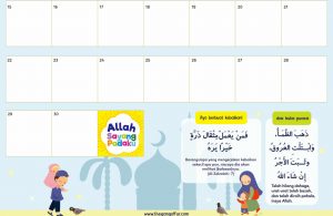 lembar aktivitas ramadhan, Kalender Kegiatan Harian (3)