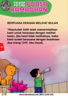 panduan pertama anak puasa ramadhan 17 Berpuasa dengan Melihat Bulan