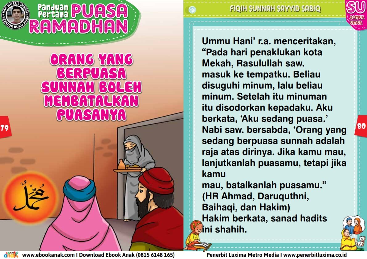 panduan pertama anak puasa ramadhan, Orang yang Berpuasa Sunnah Boleh Membatalkan Puasanya (40)