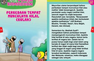 panduan pertama anak puasa ramadhan, Perbedaan Tempat Munculnya Bulan (Hilal) 8