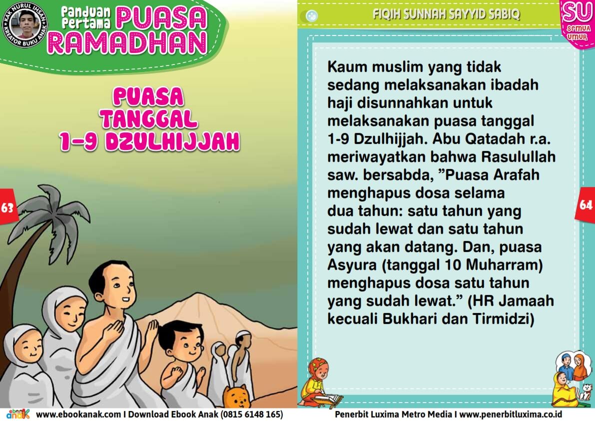 panduan pertama anak puasa ramadhan, Puasa Tanggal 1-9 Dzulhijjah (32)